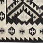Kilim Gashgai Teppich Schwarz Creme 1