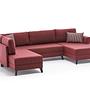 Eris Schlafsofa 4-Sitzer Rot 8