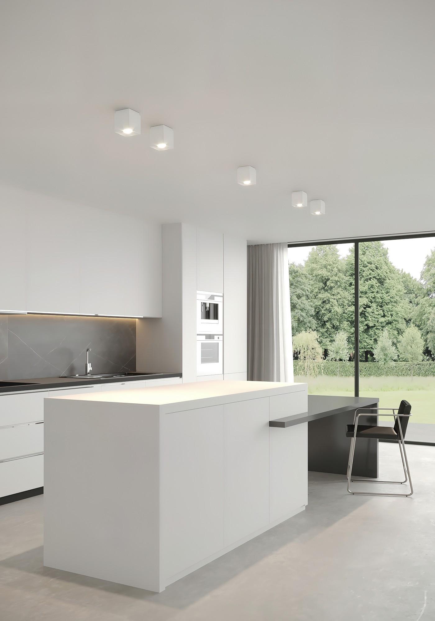 Ethan 1-Spot Faretto da soffitto Bianco 0