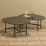Vajen Coffee table marble look black 2