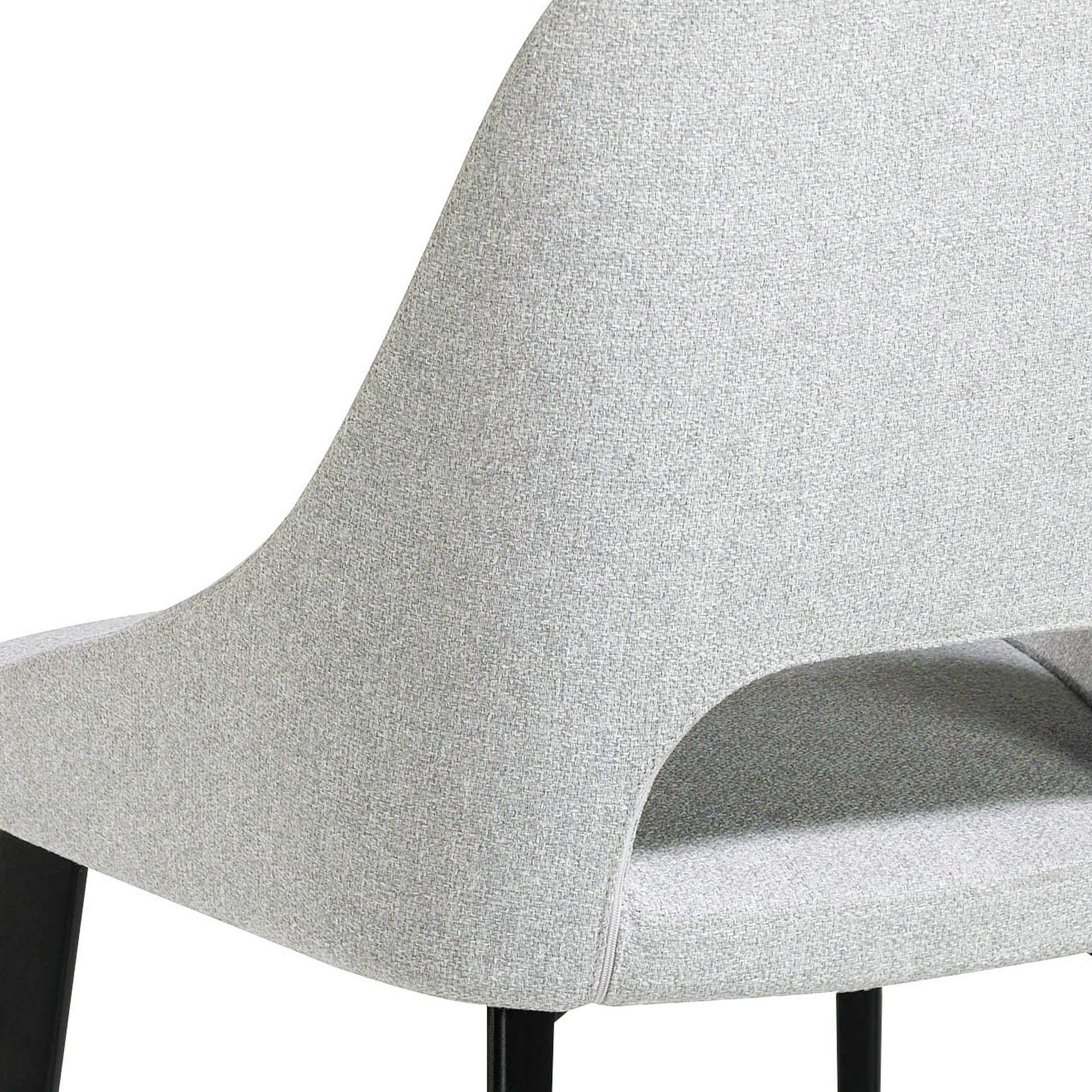 Dining chair textile gray 4
