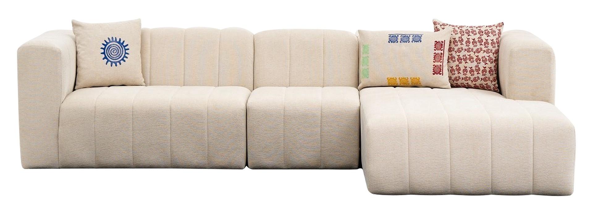 Beyza Sofa Récamiere Rechts Creme 9