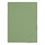 Feinbiber Spannbetttuch Baumwolle Grün 140-160 x 200cm 0