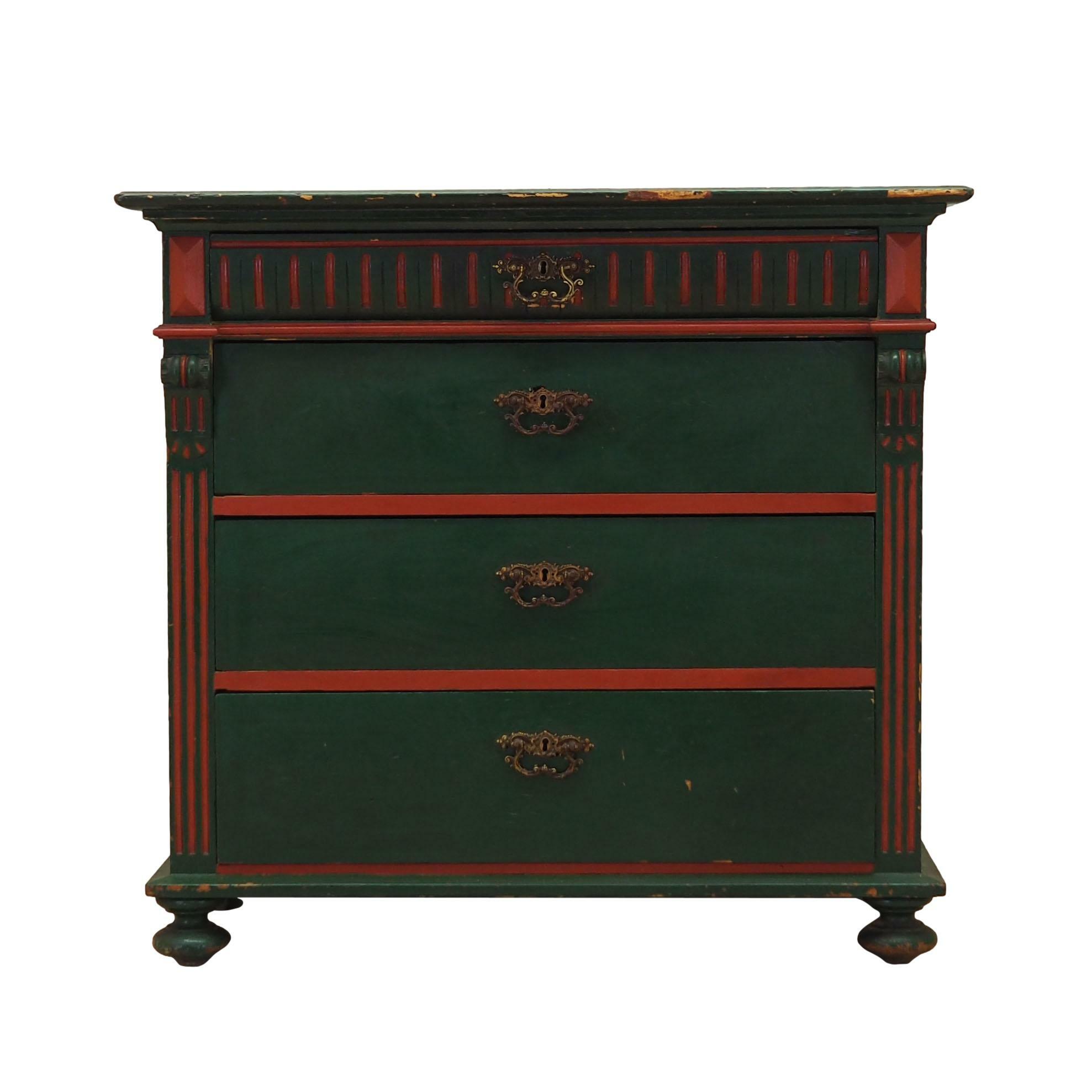 Chest of drawers Wood Green 1950s 0