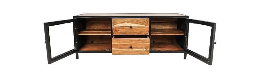 Kingston Sideboard Akazienholz Metall 1