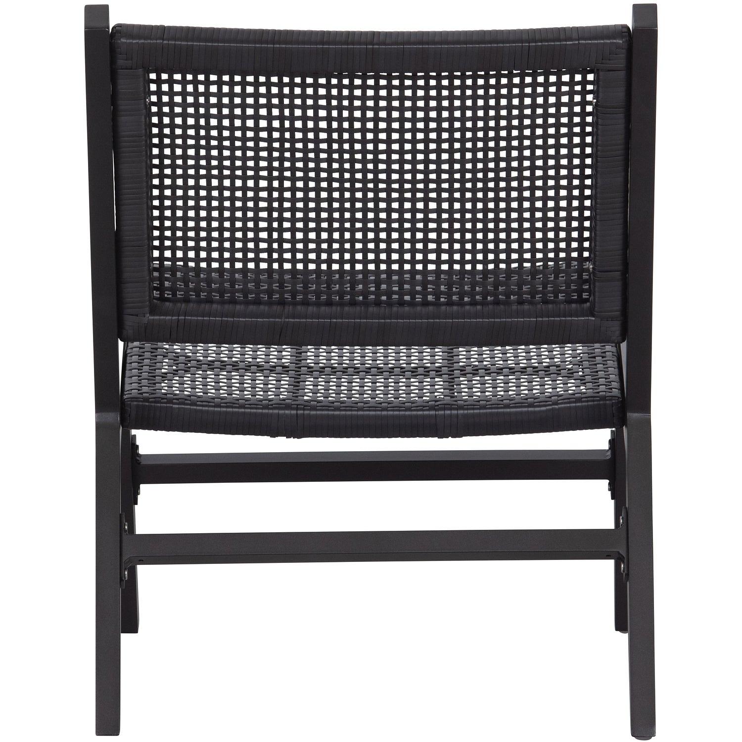 Puk Gartenstuhl Aluminium Schwarz 4