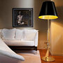Lounge Gun Stehleuchte Metall Gold 1
