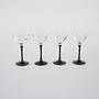 Martini glasses 4x Black 2