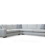 Modern corner sofa light grey 5