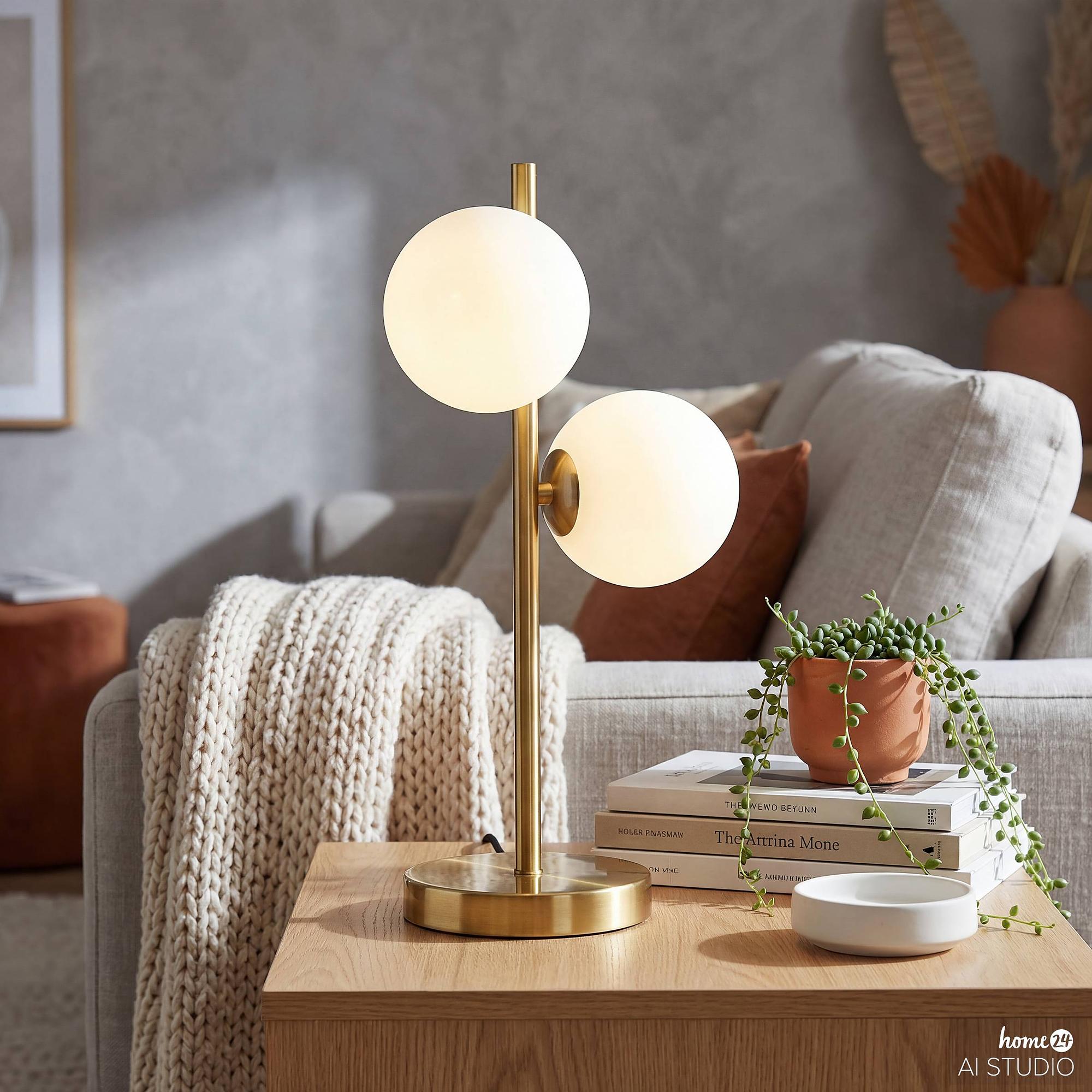 Table lamp Glena 1-light opal glass iron 3
