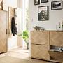 Piazza Wall-Mounted Coat Rack Light Oak Decor Black 3