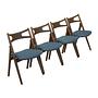 Set of 4 chairs made of oak 1960s Designer: Hans J. Wegner 0