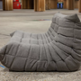 Togo Sofa 2-Sitzer Webstoff Warmgrau 2