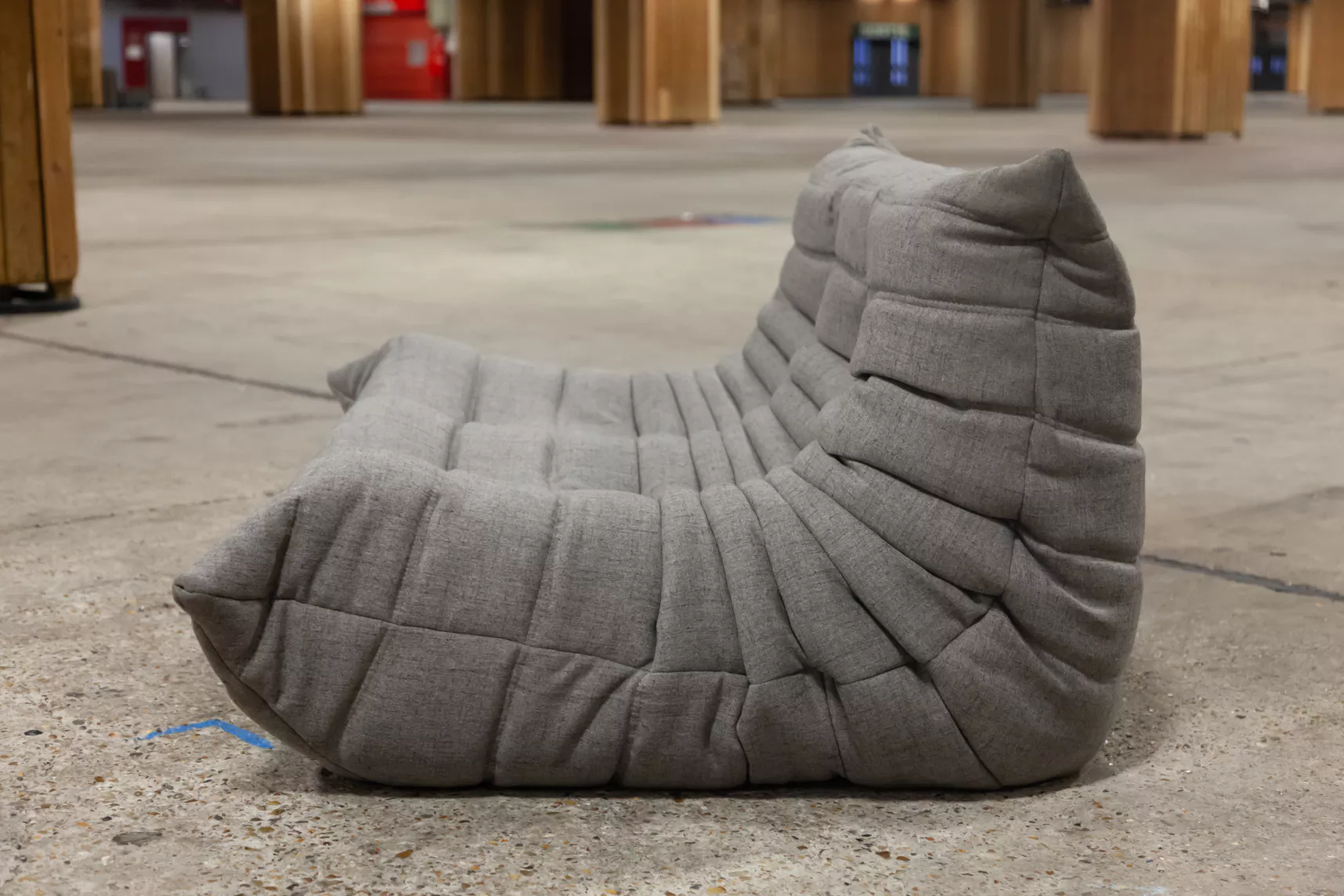 Togo Divano 2 posti Tessuto Grigio caldo 2