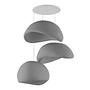 3-Flammig Wabi Sabi Sandhollows Pendelleuchte Beton Grau 1