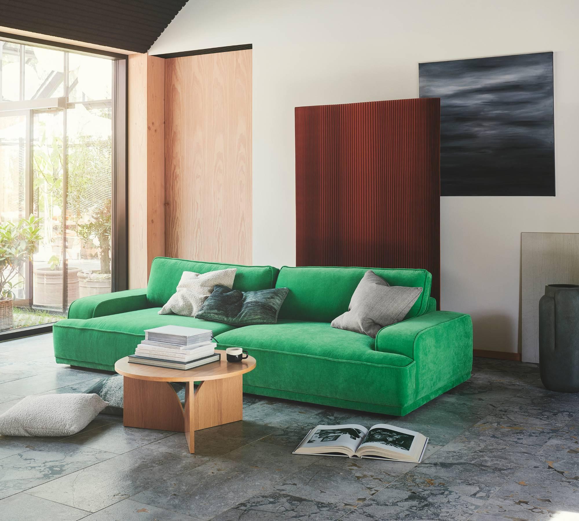 Leonora Sofa 3,5-Sitzer Moss Grass Green 5