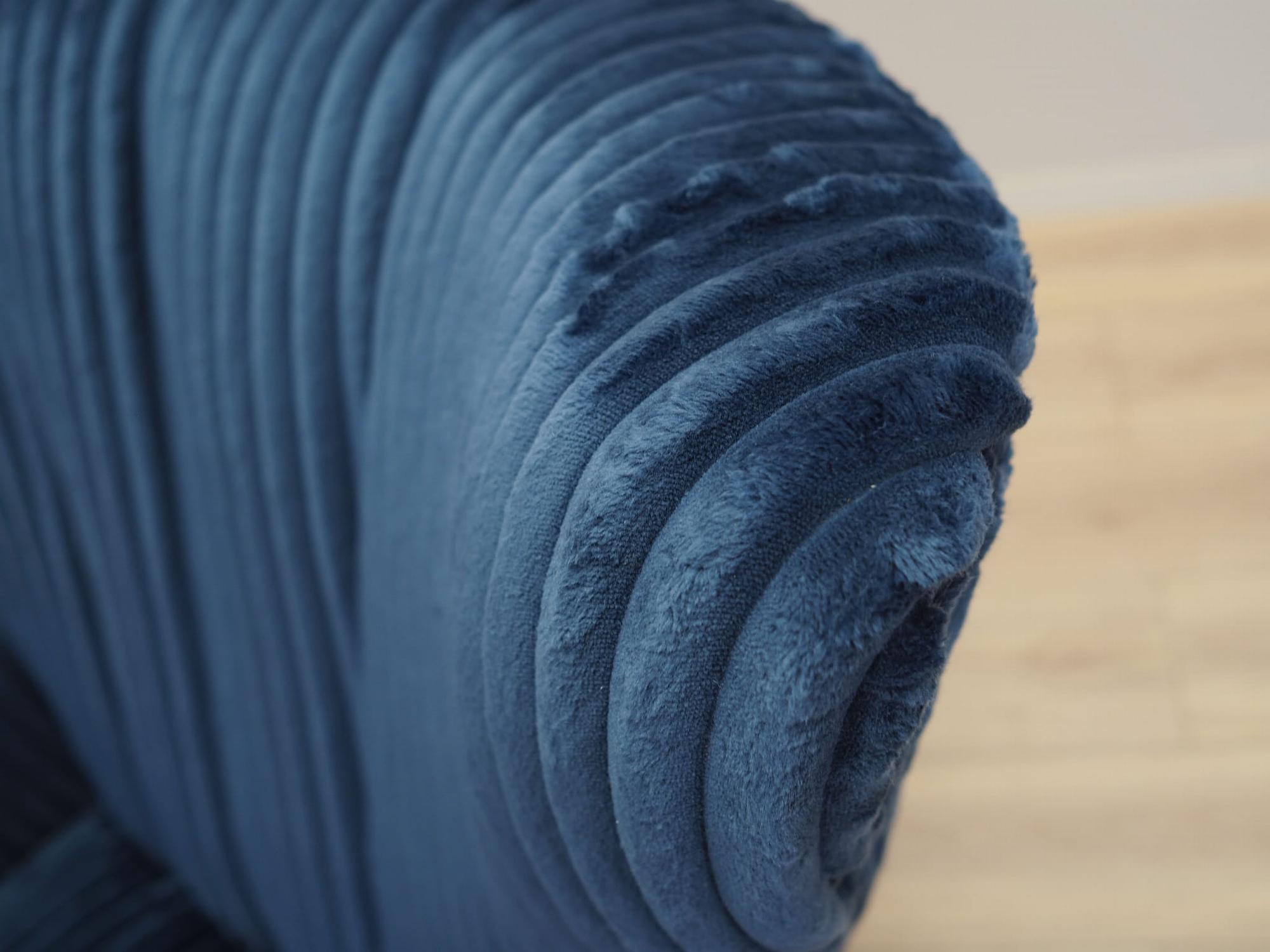 Armchair Velour Dark Blue 11