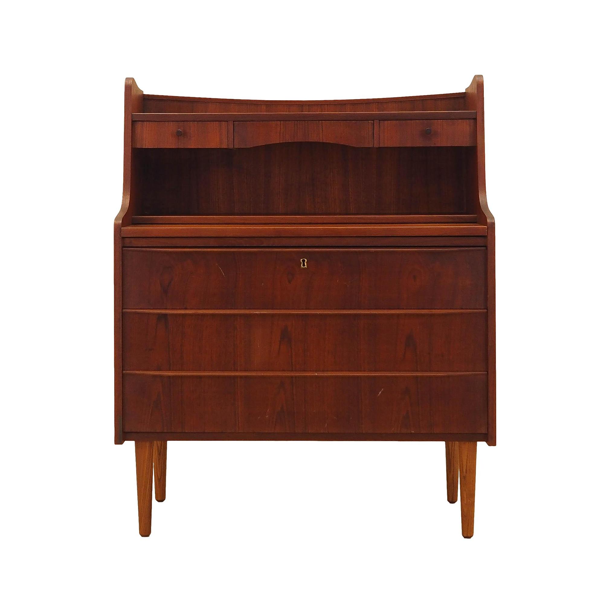 Teak Secretary Desk 0