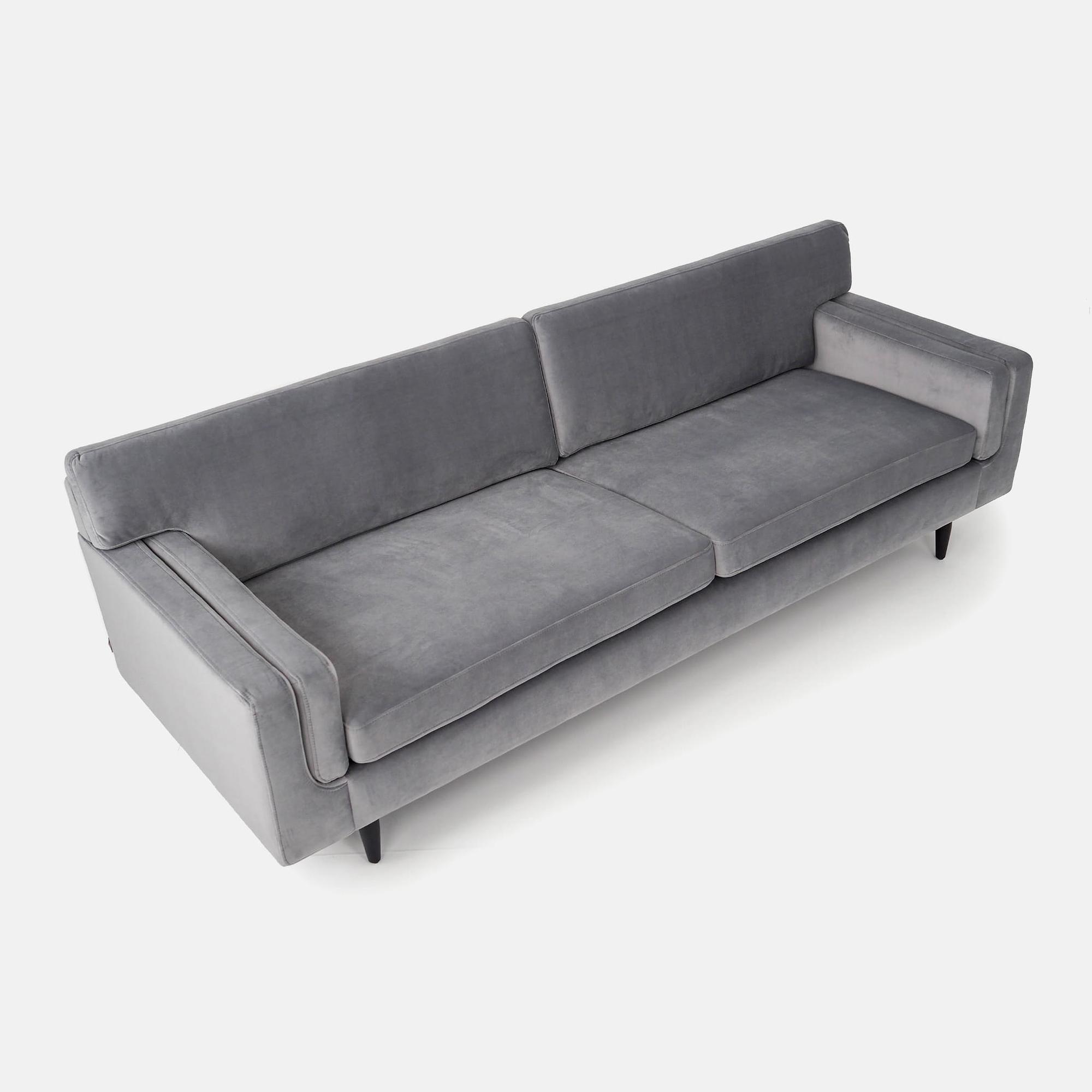 Helsinki Sofa 4-seater Velvet Silver 3