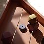 Brixx Beistelltisch Aluminium Teakholz Rosa 4