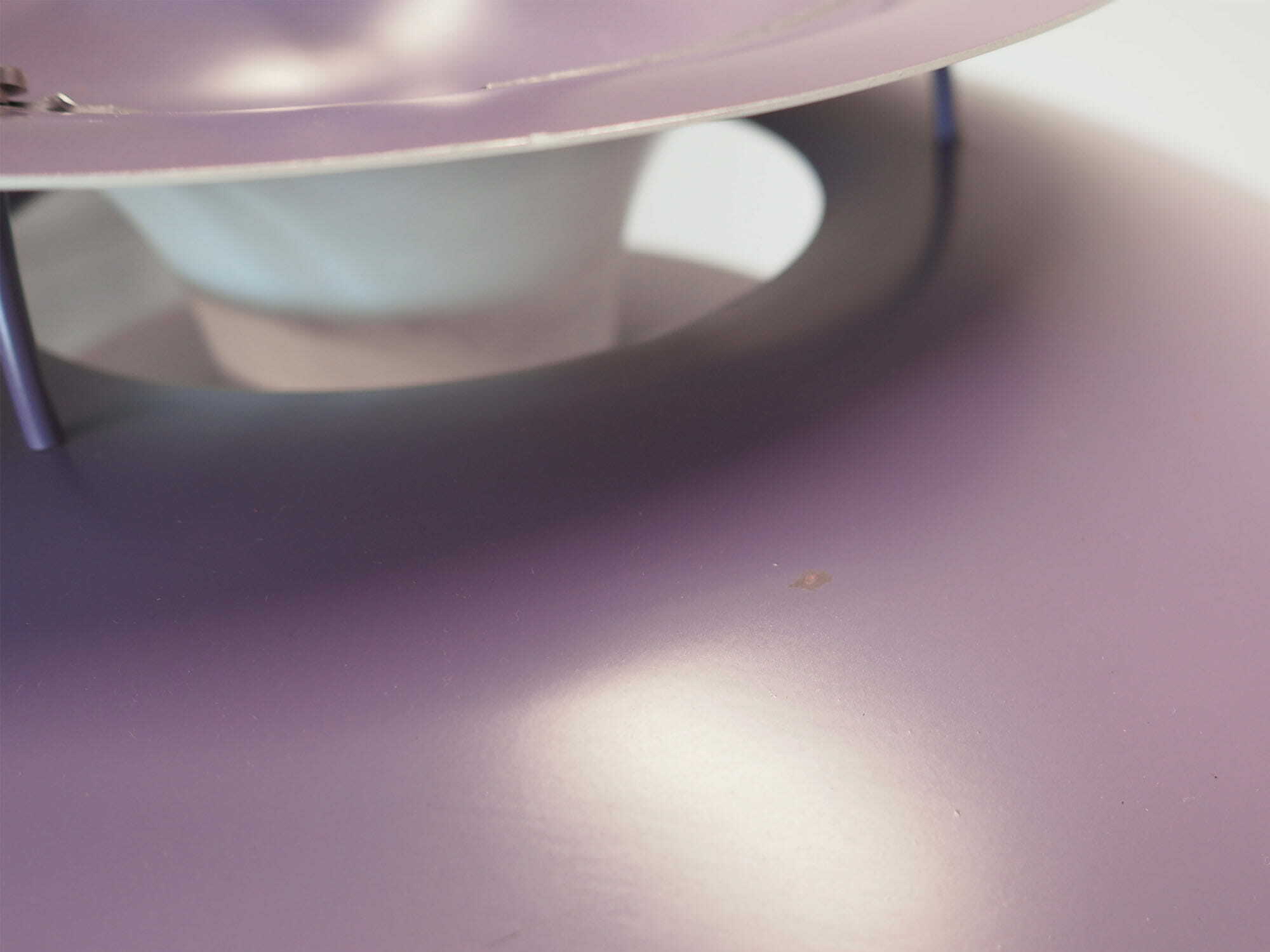 Vintage Pendant Lamp Metal Violet 1970s 6