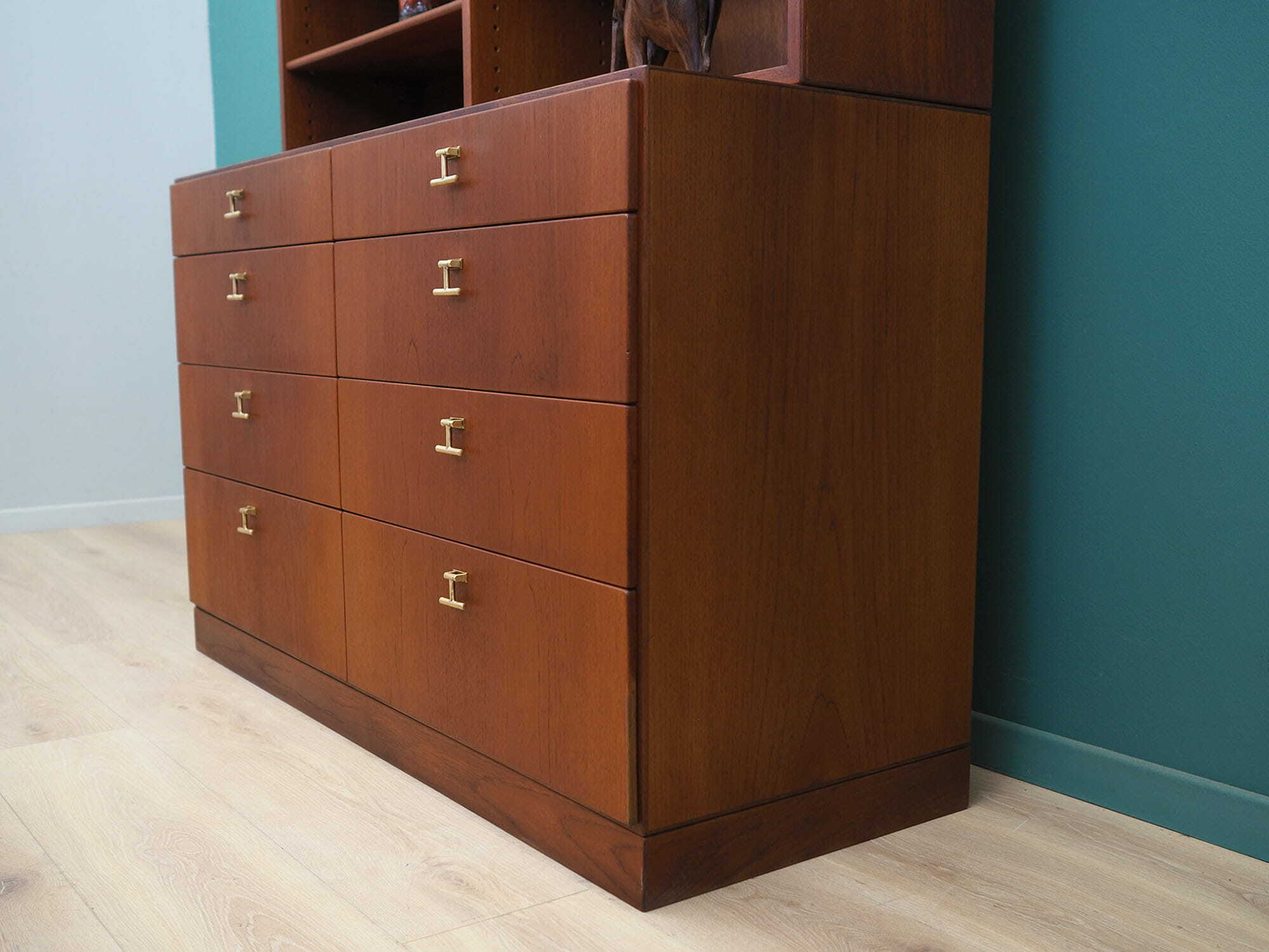 Vintage Bookshelf Teak Brown 1960s 7