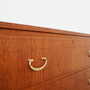 Vintage chest of drawers Teak brown 1970s 9