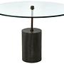 Rany Side Table Marble Glass Black 0