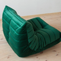 Togo armchair velvet emerald green 5