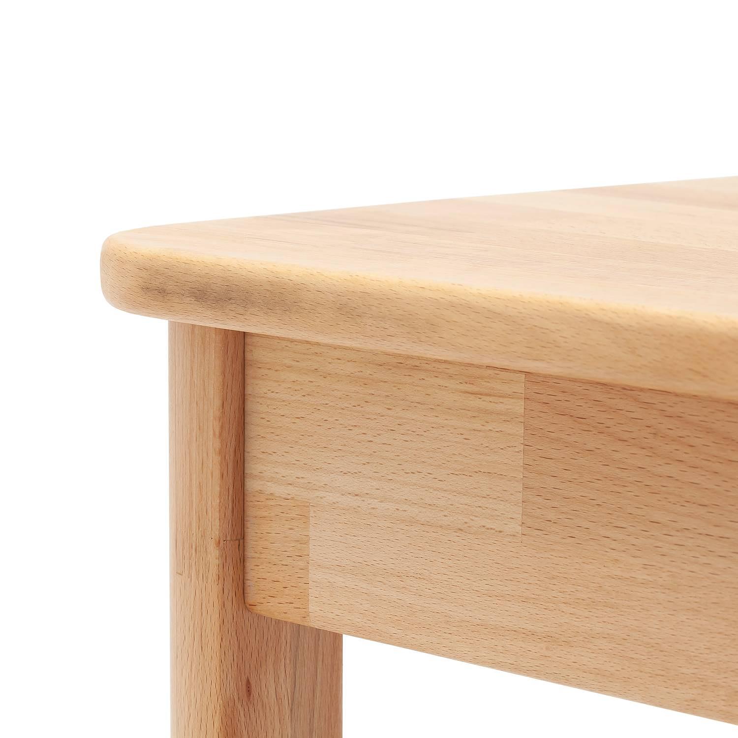 Trino Dining Table Heartwood Beech 80 cm 2