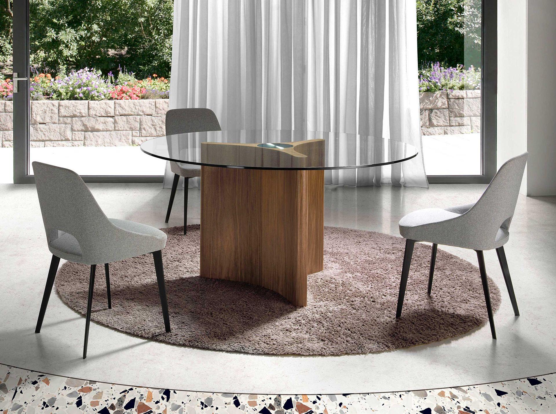Esstisch Glas Braun Ø 150cm 0