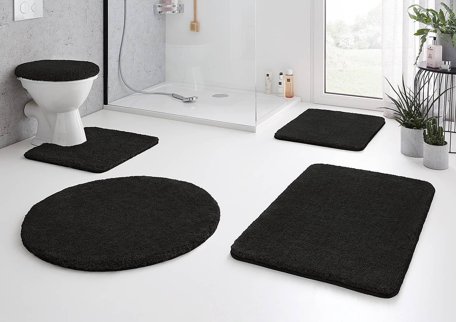 Relax Badteppich Schwarz 55 x 65 cm 2