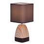 Table lamp Dorian Cotton fabric Ceramic Brown 0