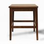 2x Stool Art. 142 Hocker Buchenholz Braun 1