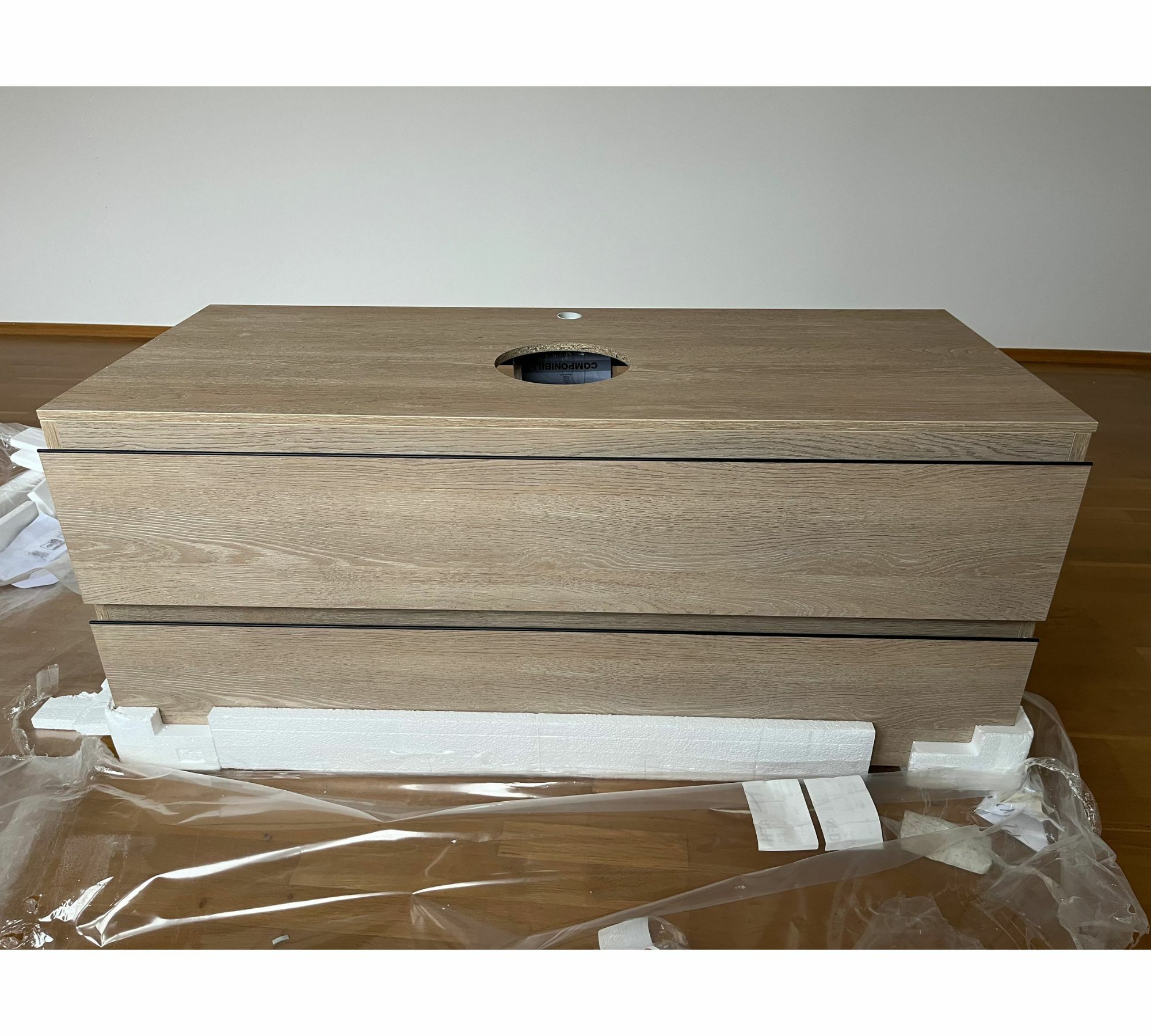 Componibili Waschbeckenunterschrank Holz Natur 1