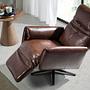 Armchair Leather Chocolate Brown 5