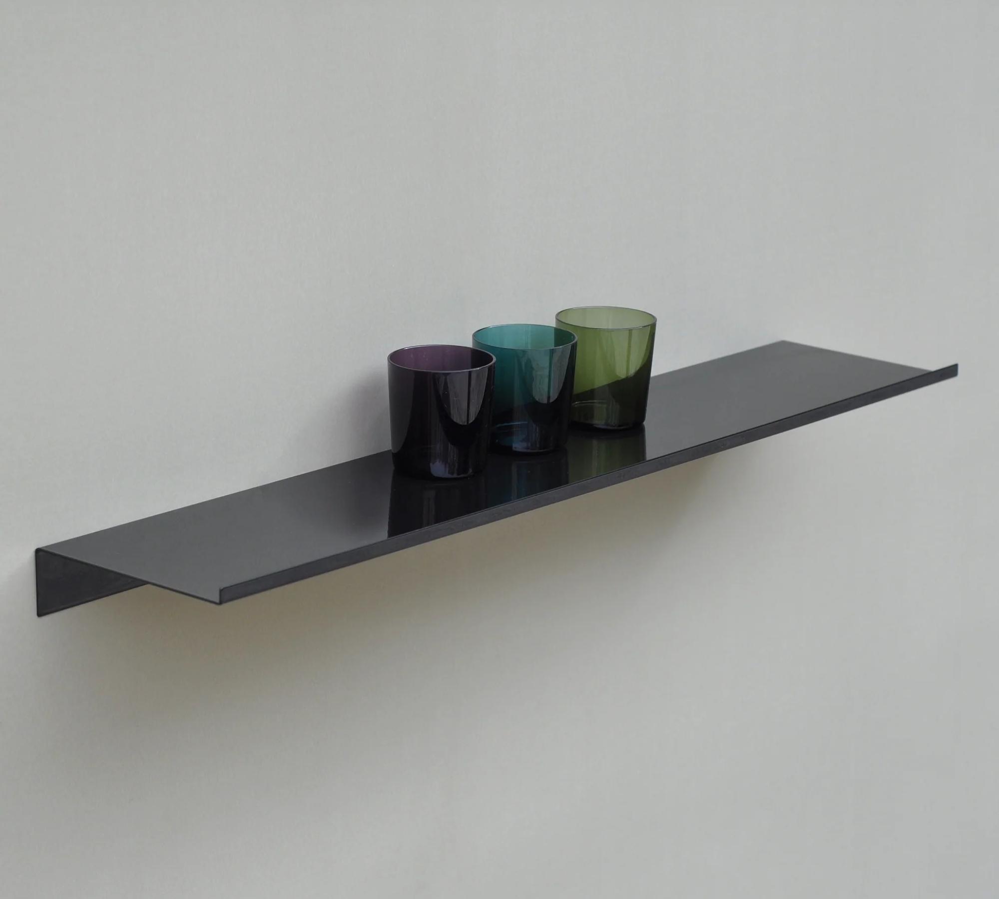Shelf Large Steel Powder-coated Black 1