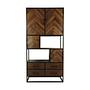 Verona Wandschrank Mangoholz Metall 0