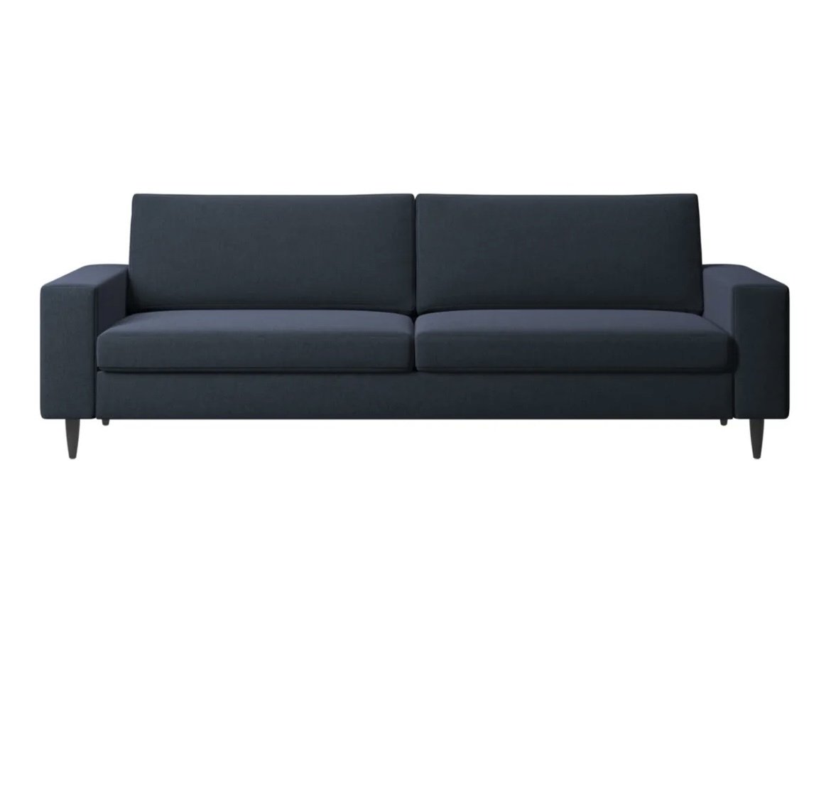 INDIVI Sofa 3-Sitzer Textil Holz Dunkelblau 0