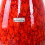 Red ceramic vase 1960s 5