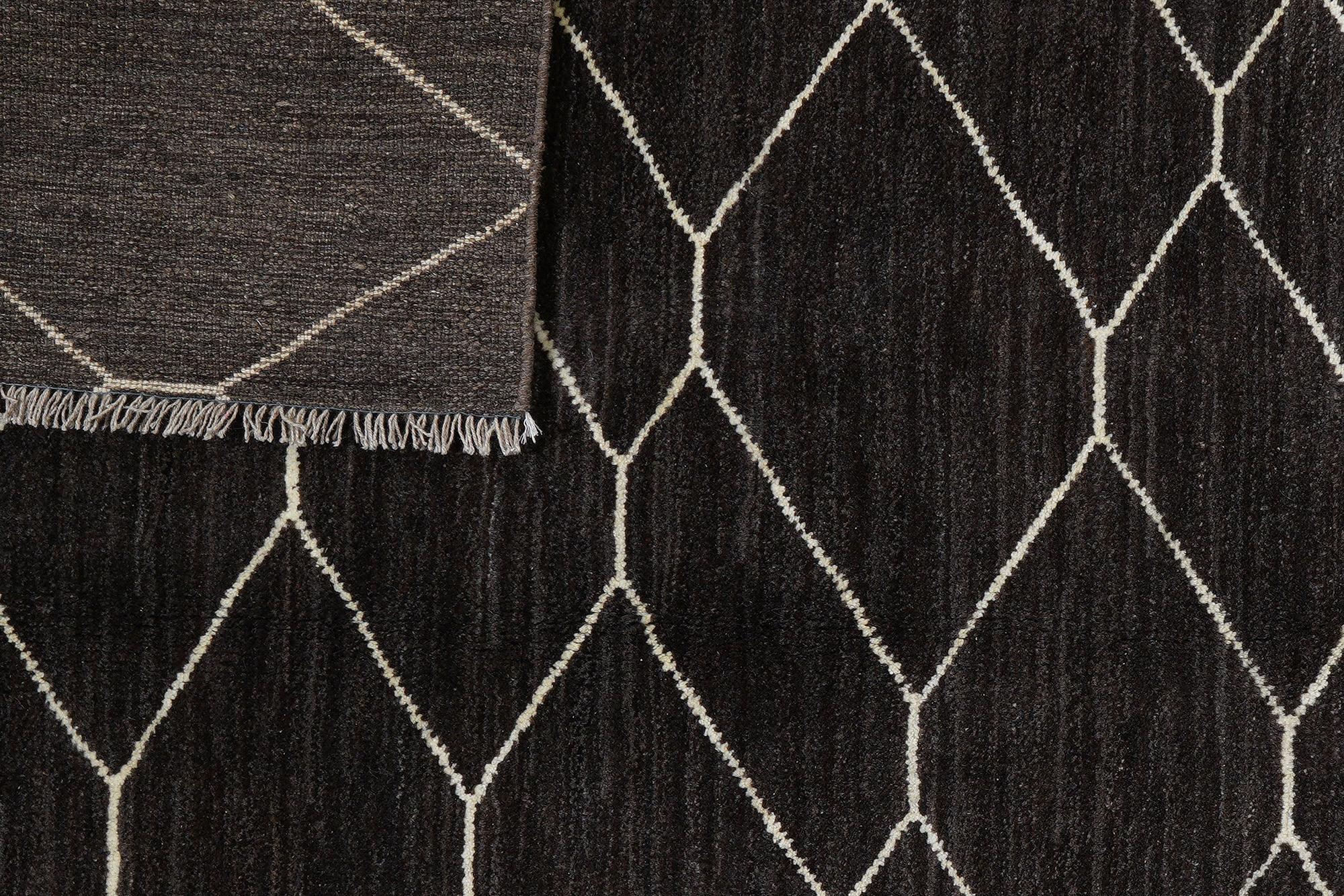 Gabbeh Basi Rug Wool Black 5