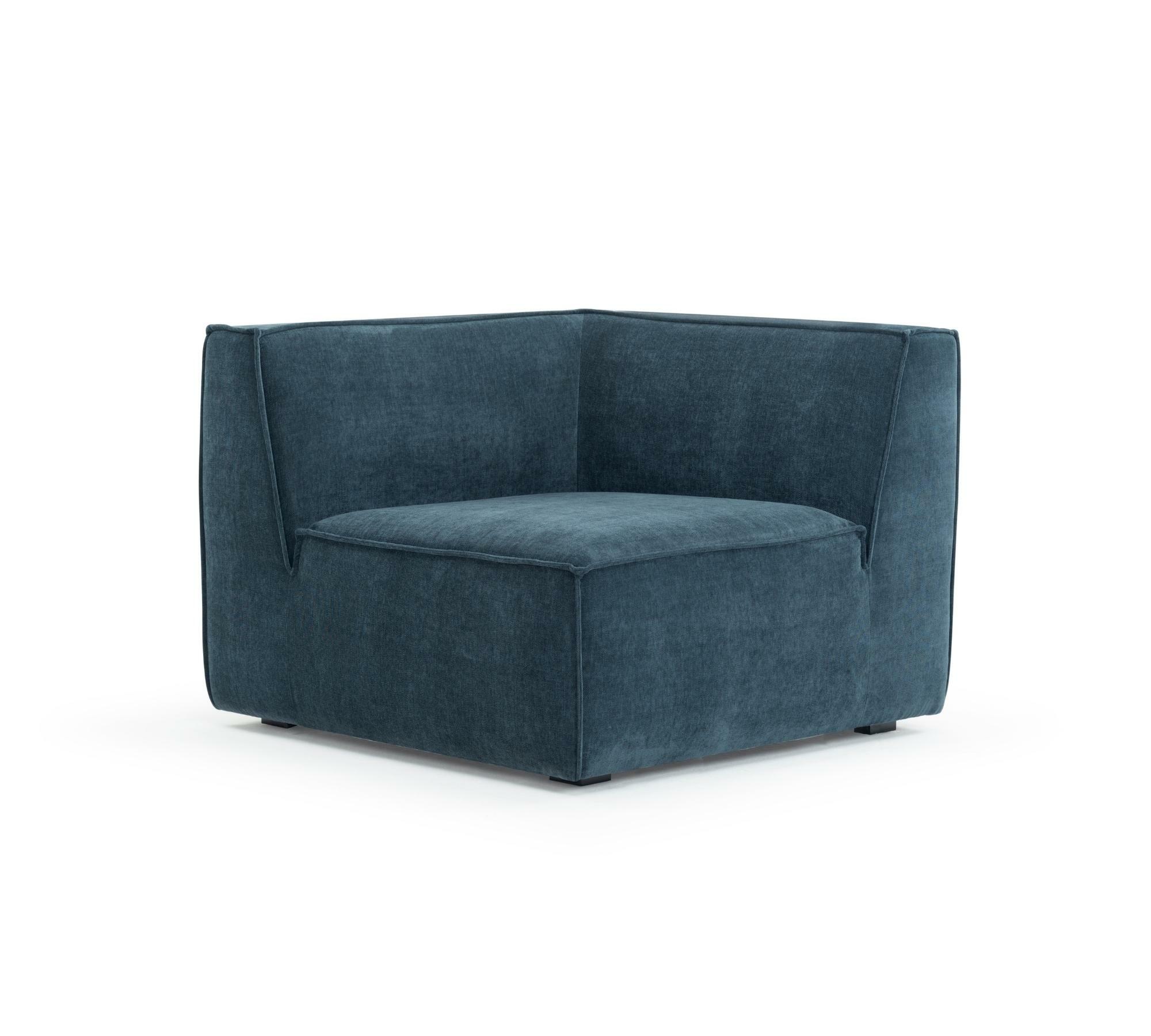 Dane 1-Sitzer Eckmodul Rechts Danny Dusty Blue 0