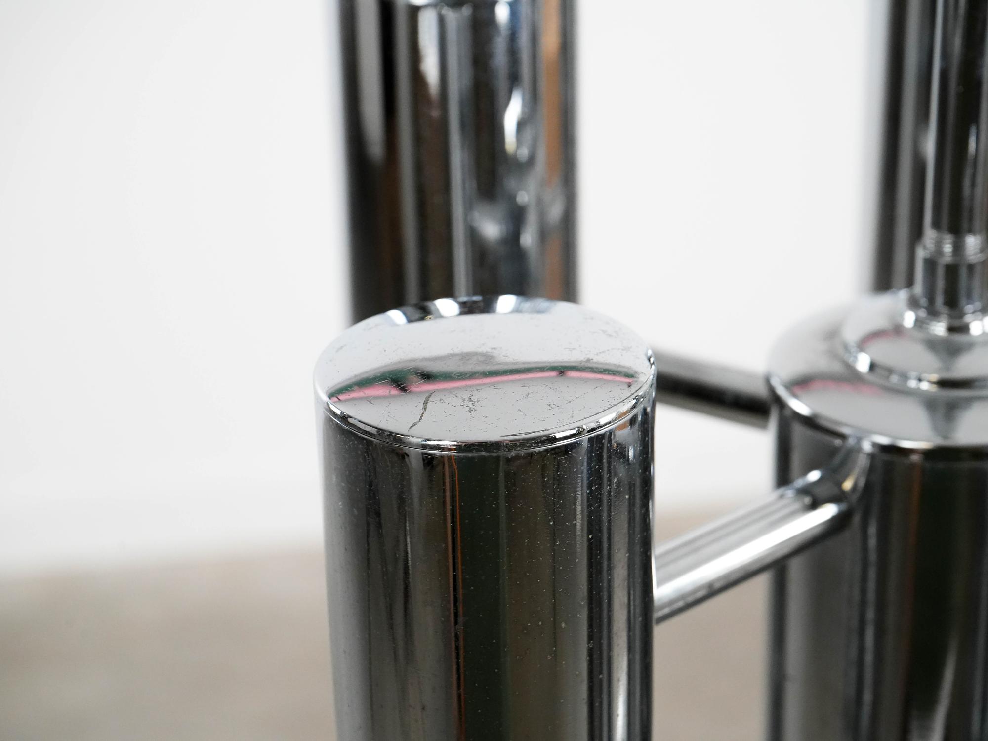 Kronleuchter Weiß 1970er Jahre 9