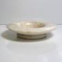 Alabaster bowl natural stone beige 1970s 4