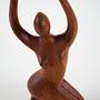 Sculpture Woman Teak 1970s 5