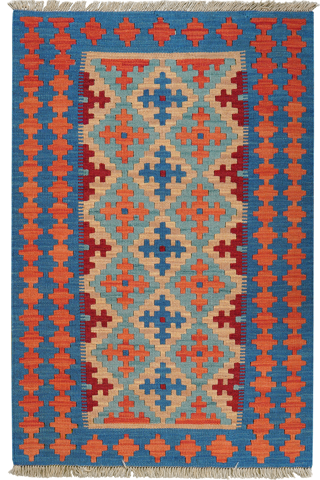 Kilim Gashgai Teppich Mehrfarbig 0