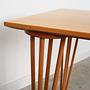 Vintage Tisch Holz Beige 1970er Jahre  10