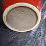 Vintage Keramik Blumentopf Rot 3