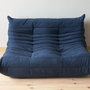Togo Sofa 2-Sitzer Textil Marineblau 1
