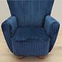 Armchair Velour Dark Blue 10